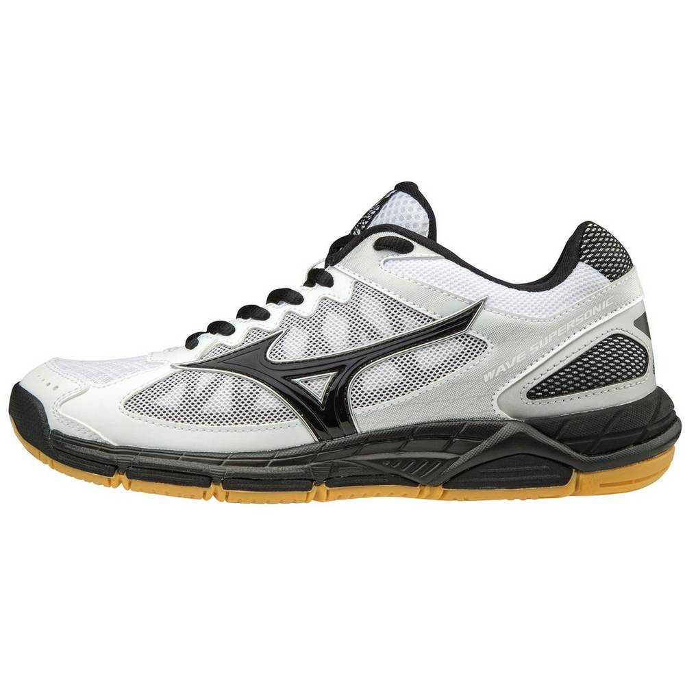 Womens Mizuno Wave Supersonic Volleyball Shoes White/Black Philippines (UMYTZS759)